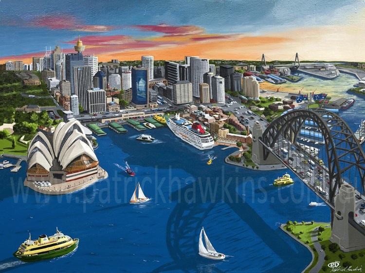 Sydney Harbour - Limited Edition Canvas Print - Image 1