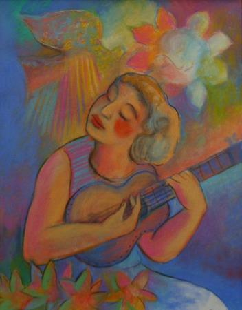 Woman With Guitar - Image 1
