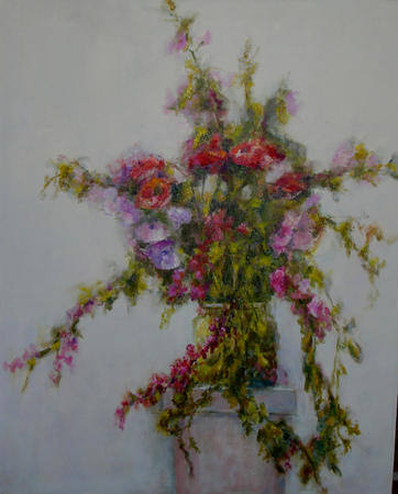 PEDESTAL OF FLOWERS - Image 1