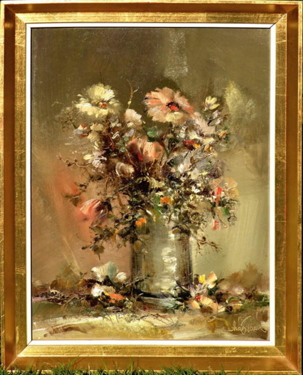 Autumn Flowers in Vase - Image 1