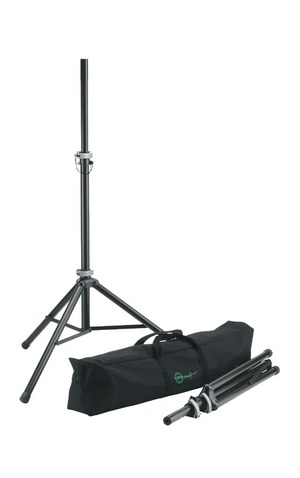 2 x KandM 21450 Speaker Stand in a Carrying Case Package - Image 1
