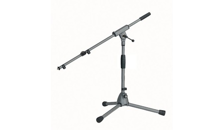 Microphone Low Stand with Telescopic Boom Heavy Duty Soft Touch - Image 1