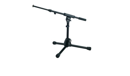 Microphone Extra Low Stand with Telescopic Boom Arm Black - Image 1