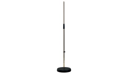 Microphone Stand Extra Heavy Round Base Black or Chrome - Image 1