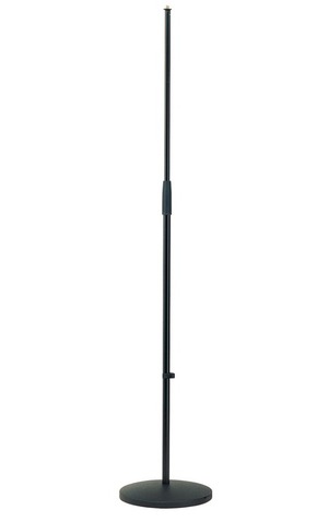 Microphone Stand Round Base Black or Chrome - Image 1