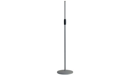 Microphone Stand "Soft Touch Gray Round Base - Image 1