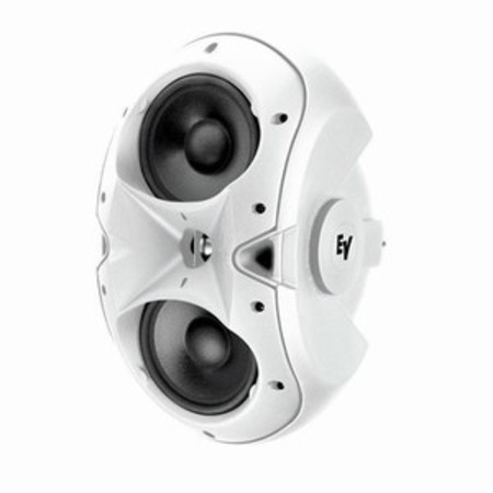 Dual 4 inch Two Way Wall Mount Speaker White Pair - Image 2