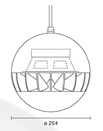 Spherical Hanging Speaker for high Ceiling applications - Image 2