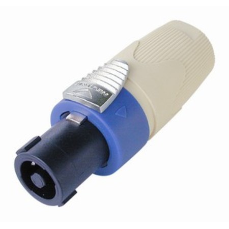 Speakon 4pole Female Cable Connector White Boot - Image 1