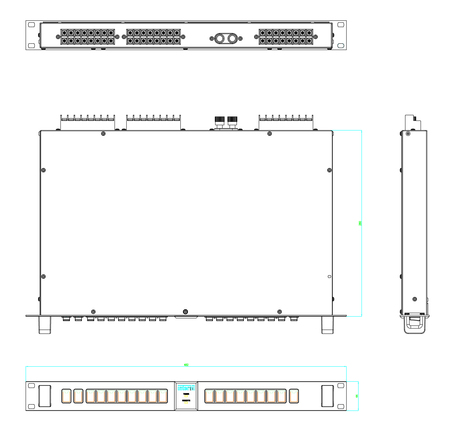 InterM  PS-6116  16 Zone 100volt Line Speaker Selector - Image 2