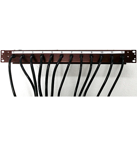 REDBACK 2RU Patch Panel with 12 leads (requires an RBP-B1 to be installed below bottom RBP-A module in rack) - Image 1