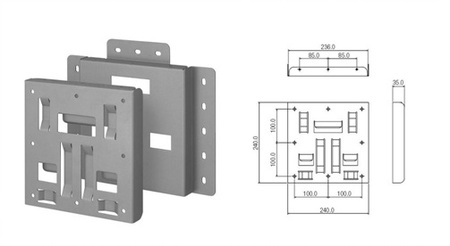 Samsung  SA-WMB-4050PS  Wall Mount for 40, 46, 52 and 57inch LCD as well as Plasma Range both Horizontal and Vertical - Image 1