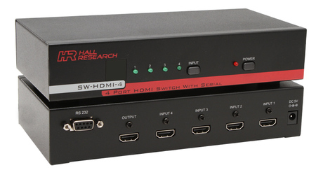 4 to 1 HDMI Switch with RS232 Control - Image 1