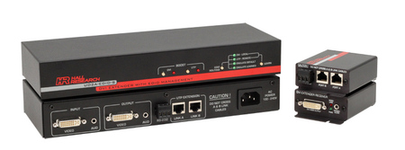 DVI + Audio + RS232 over Dual UTP Extension Kit Sender + Receiver - Image 1