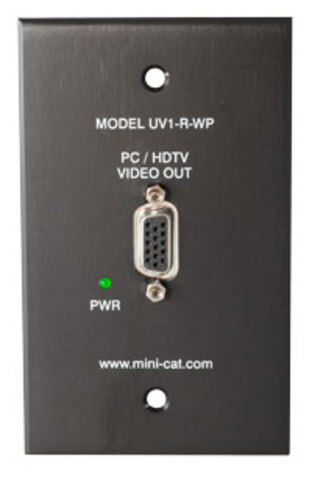 VGA over UTP on Metal Wall Plate Receiver ONLY - Image 1