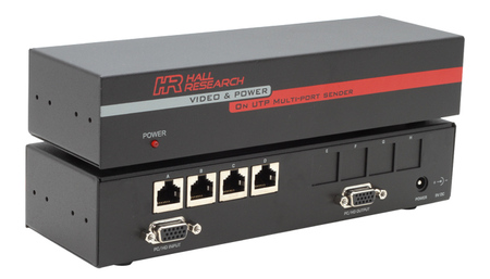 4 ports VGA + Power over UTP Sender_Splitter - Image 1