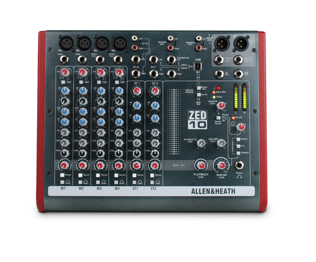Allen and Heath  ZED-10 4 Mic-Line Inputs 2 Stereo Inputs 2 Auxes - Image 2