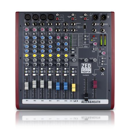 Allen and Heath  ZED-60-10FX 4 Mic-Line Inputs 2 Stereo Inputs 1 Aux 1 FX Send On Board FX - Image 2