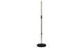 more on Microphone Stand Extra Heavy Round Base Black or Chrome