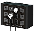 more on METEOR by THEATRELIGHT 12 socket matching patch outlet box