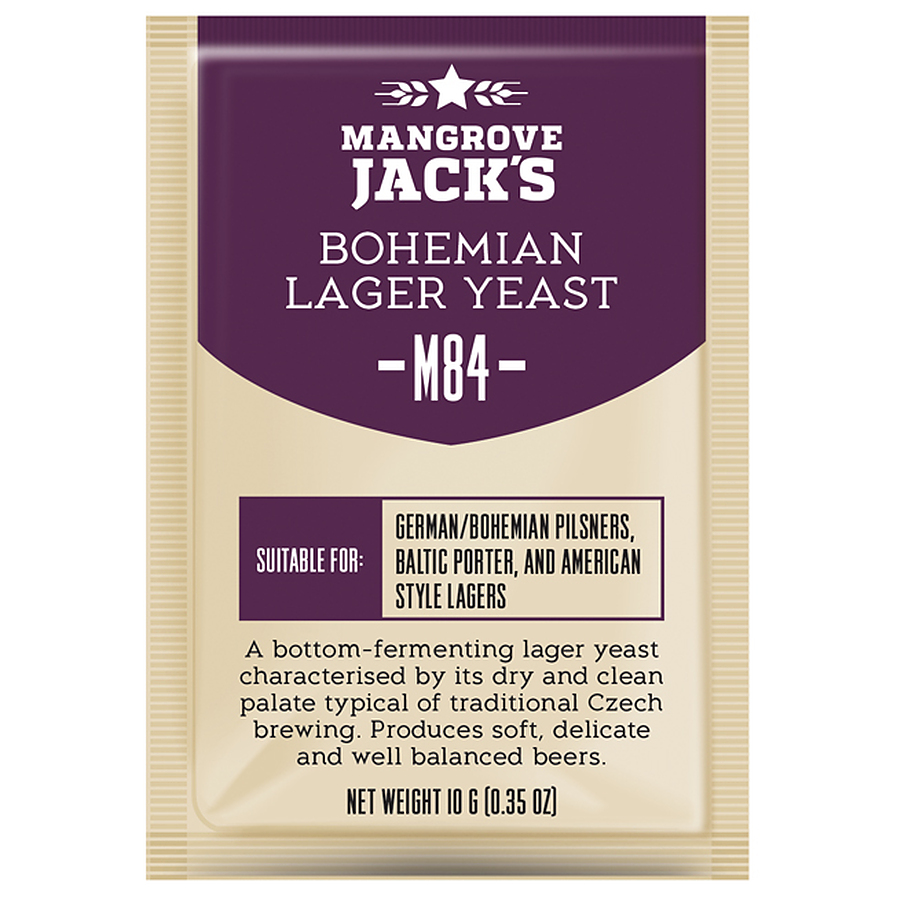 Mangrove Jacks M84 Bohemian Lager - Craft Series Yeast - 10G - Image 1