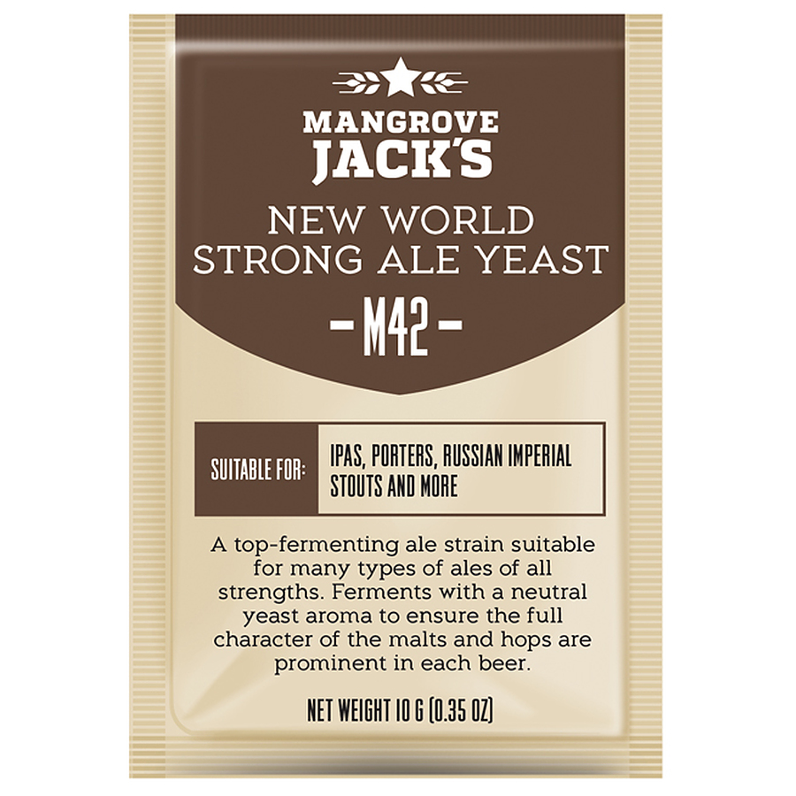 Mangrove Jacks M42 New World Strong Ale - Craft Series Yeast - 10G - Image 1