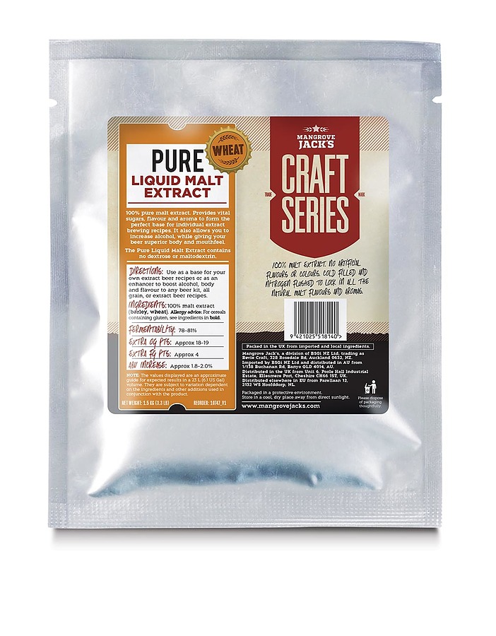 Mangrove Jacks Pure Wheat Malt Extract 1.5kg - Image 1