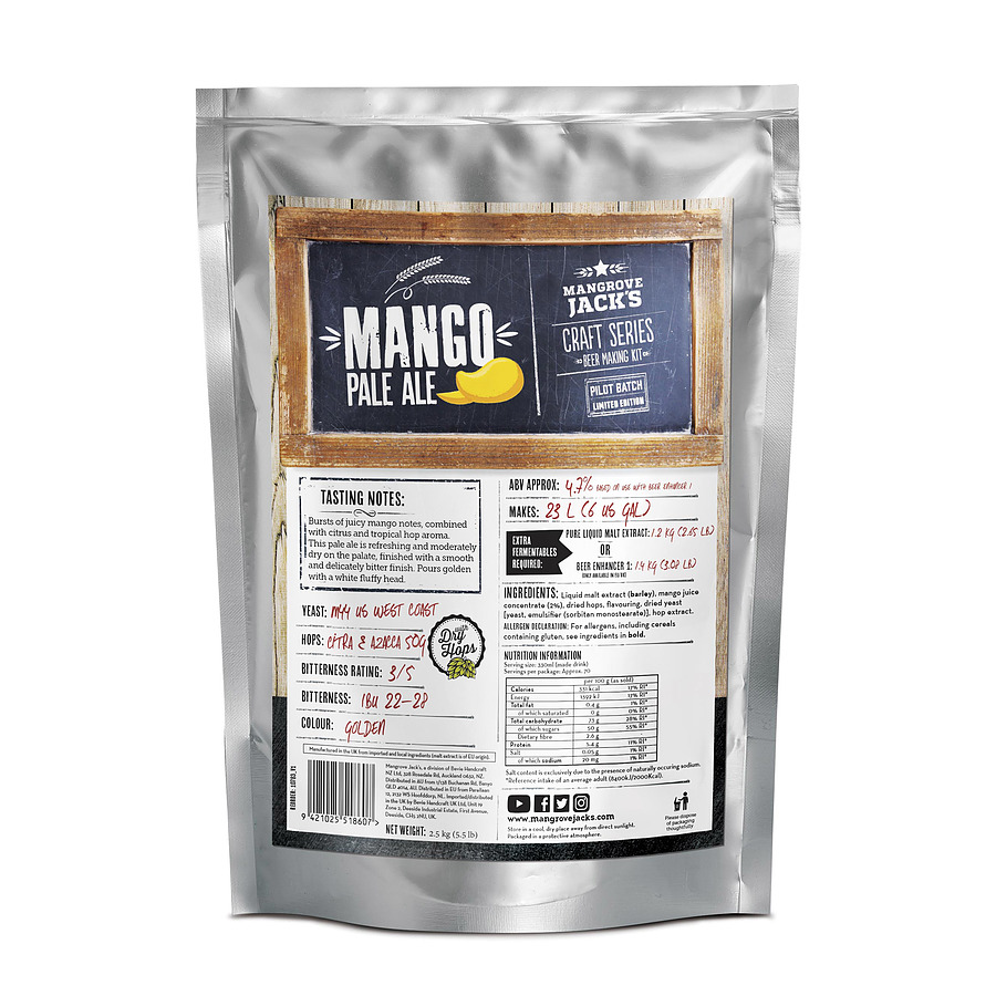 Mangrove Jacks Craft Mango Pale Ale 2.2Kg - Image 1