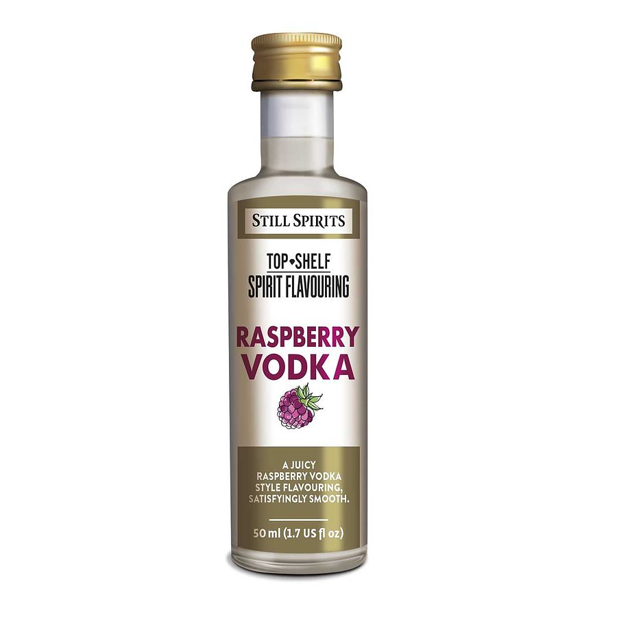 Top Shelf Raspberry Vodka 50ml - Image 1