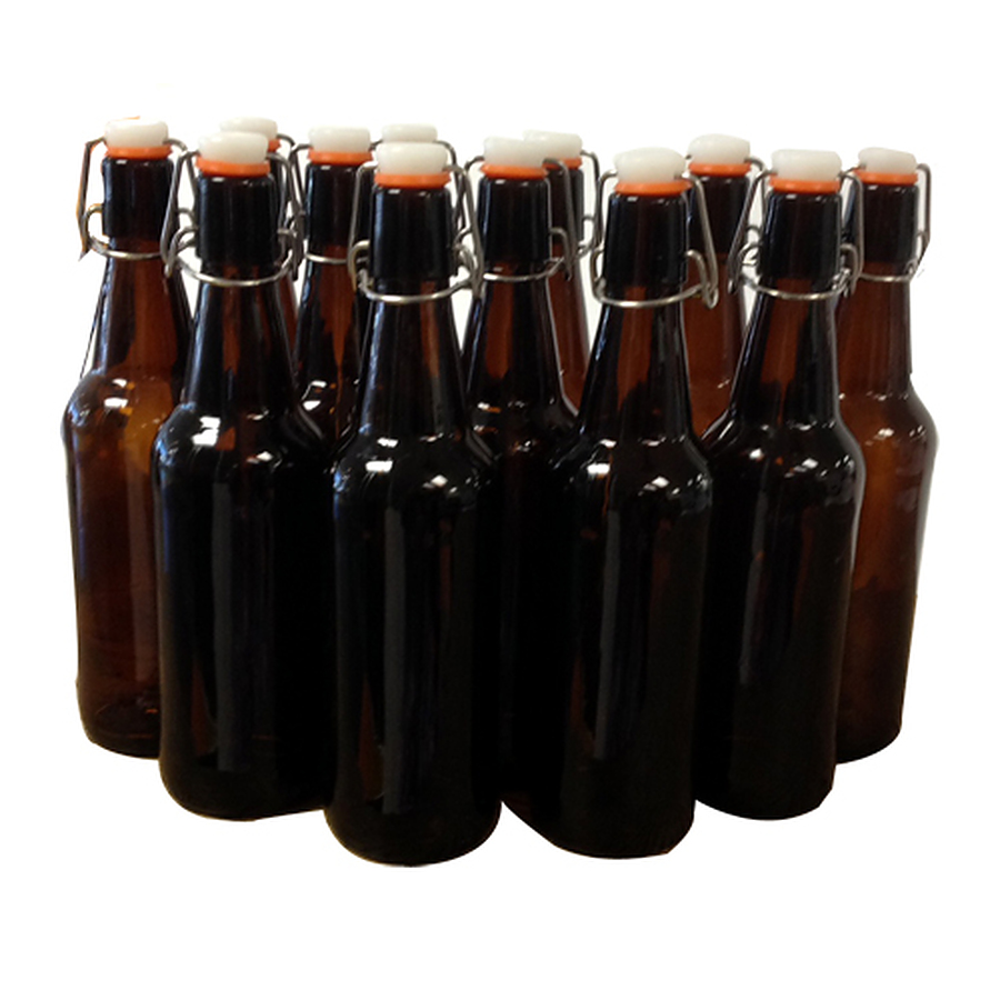Amber Grolsch Type Flip Top Bottles 750ML Carton 12 - Image 1