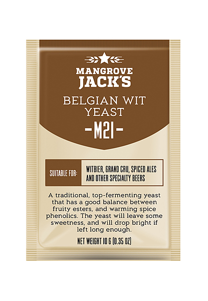 Mangrove Jacks M21 Belgian Wit - Craft Series Yeast - 10G - Image 1