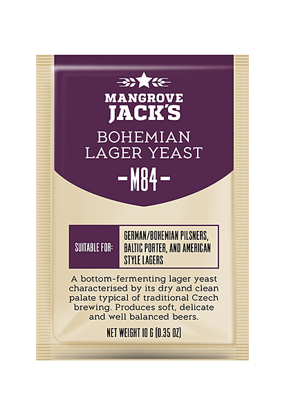 Mangrove Jacks M84 Bohemian Lager - Craft Series Yeast - 10G - Image 1