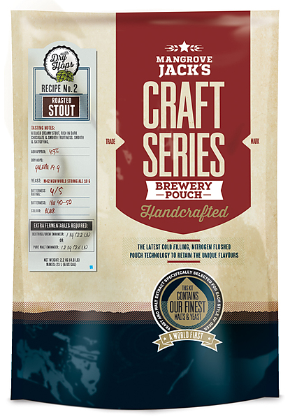 Roasted Stout 2.2Kg Mangrove Jacks Craft Pouch - Image 1