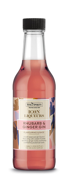 Icon Rhubarb Ginger Gin 330ml - Image 1