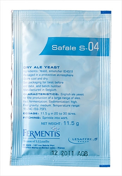 Safale S-04 Ale Yeast 11G - Image 1