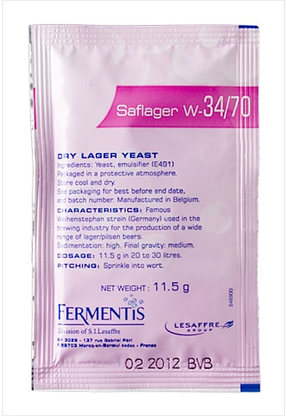 Saflager W34-70 Lager Yeast 11.5G - Image 1