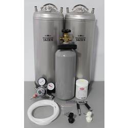 more on Twin Kegging System With Tap + Co2 Bottle