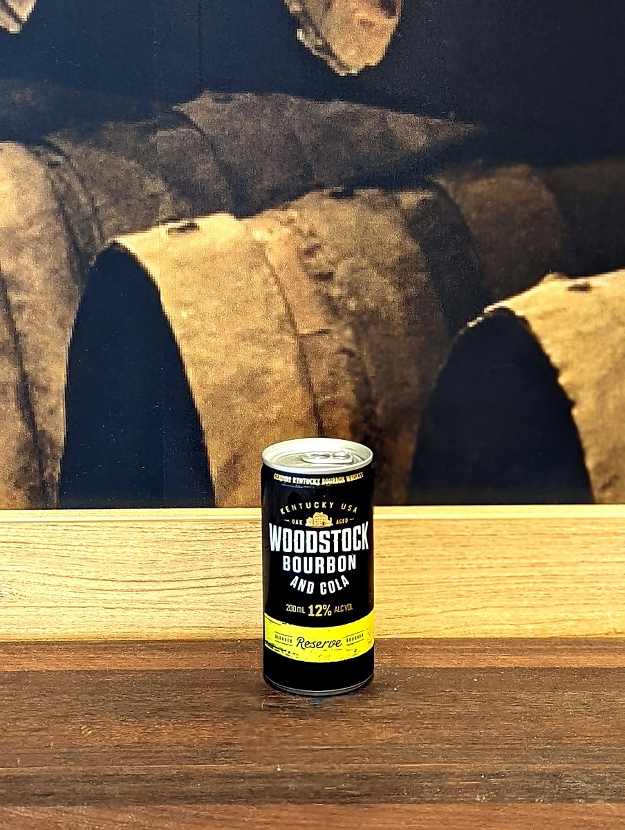 Woodstock Res and Cola 12 Cans 200ml, Premix and RTD. Perth Bottle