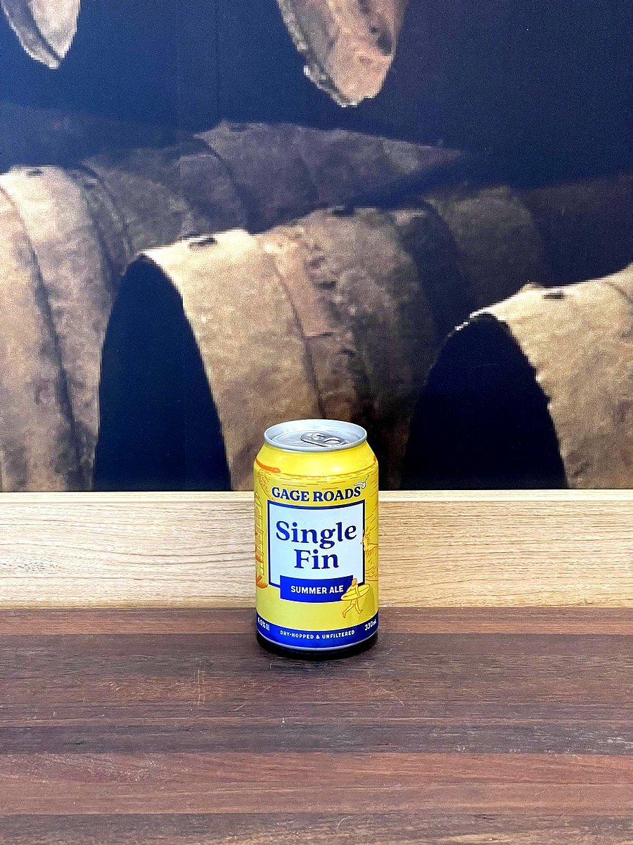 Gage Roads Single Fin Cans 330ml, WA Bottlemart Z1 AUG 2024, Beers