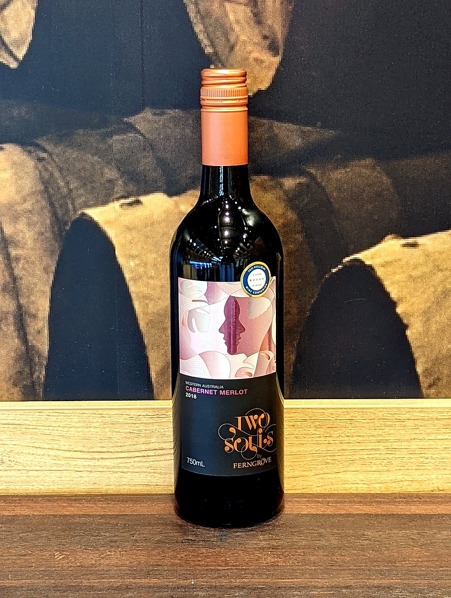 Two Souls Cab Merlot 750ml, Red Blends, Red Wines. Perth Bottle Shop