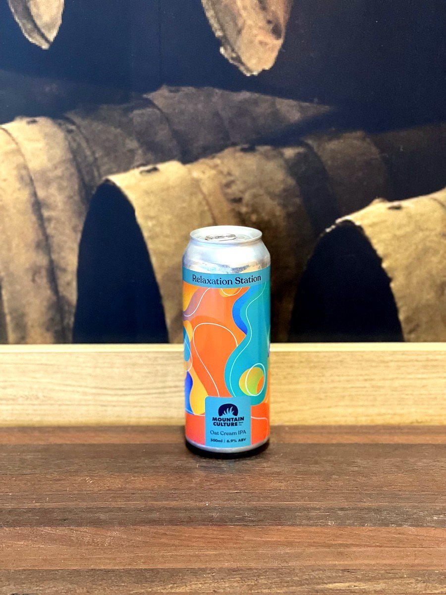 Mountain Culture Relaxation Station Oat Cream IPA 500ml, Craft, Beer ...
