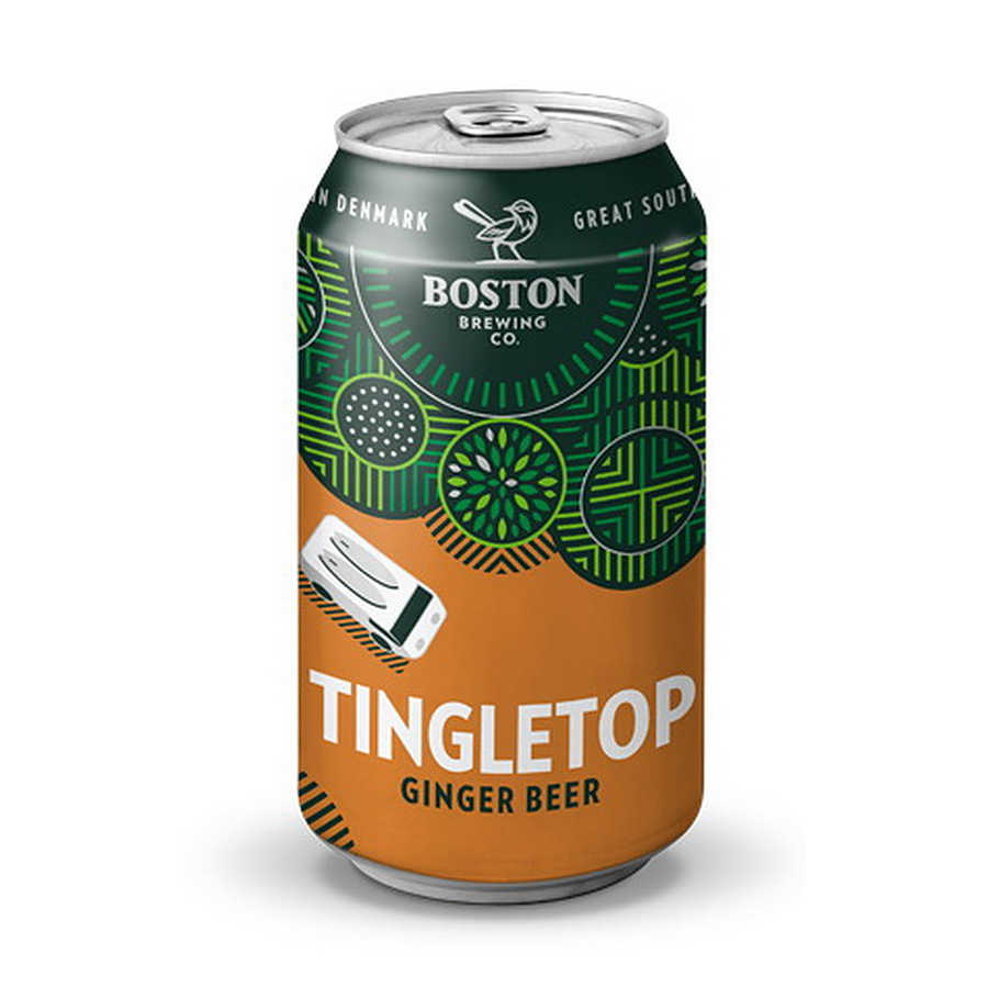 Boston Tingletop Ginger Beer 3.5% 375ml - Image 1
