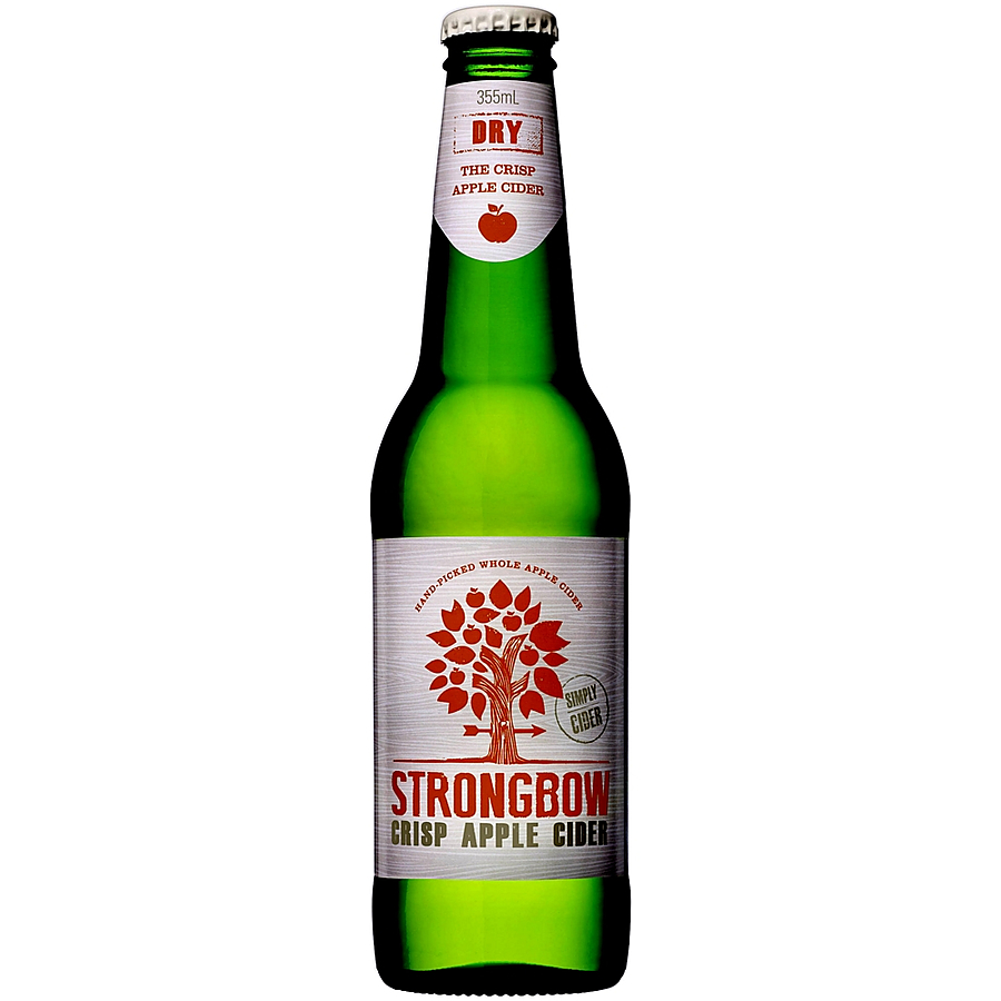Strongbow 5 Crisp Apple Cider 355ml Bottle Ciders and Coolers