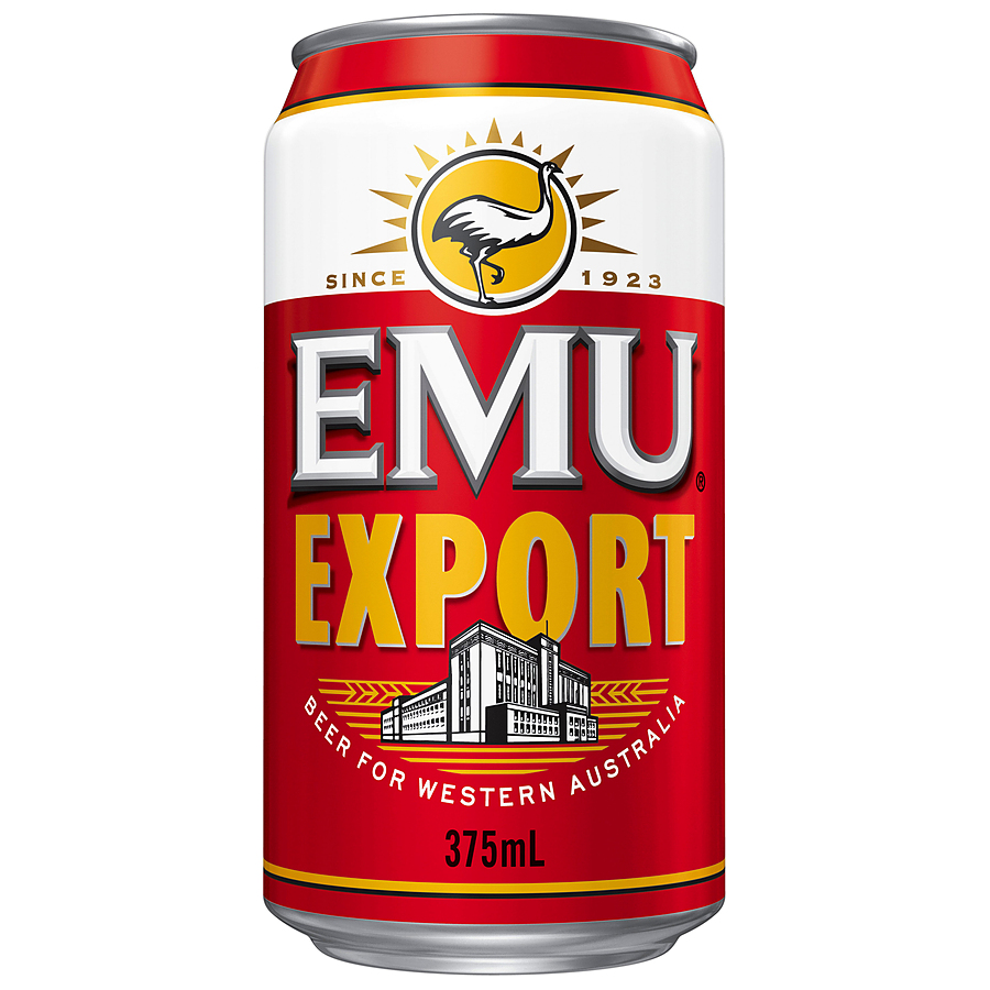 Emu Export 30 Can Block Full Strength Beers