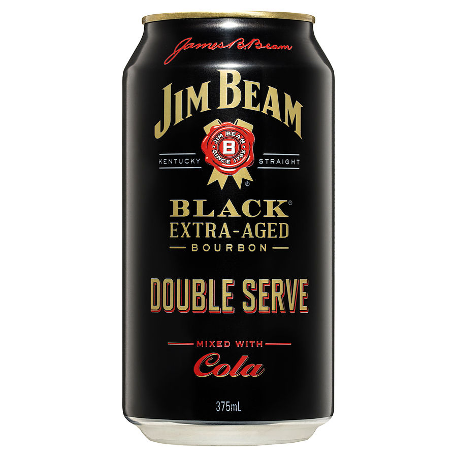 Jim Beam Black Double Serve 6.9% Can - Image 1