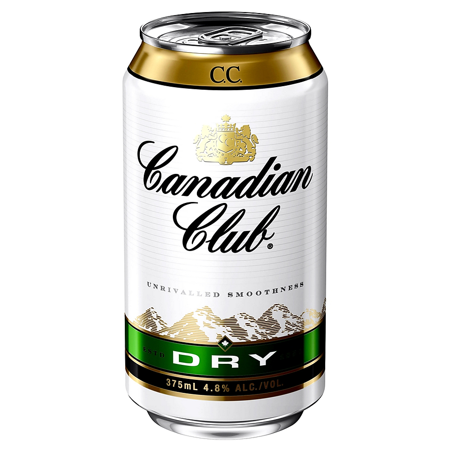 Canadian Club Whisky And Dry 4 8 Can Ready To Drink Premix