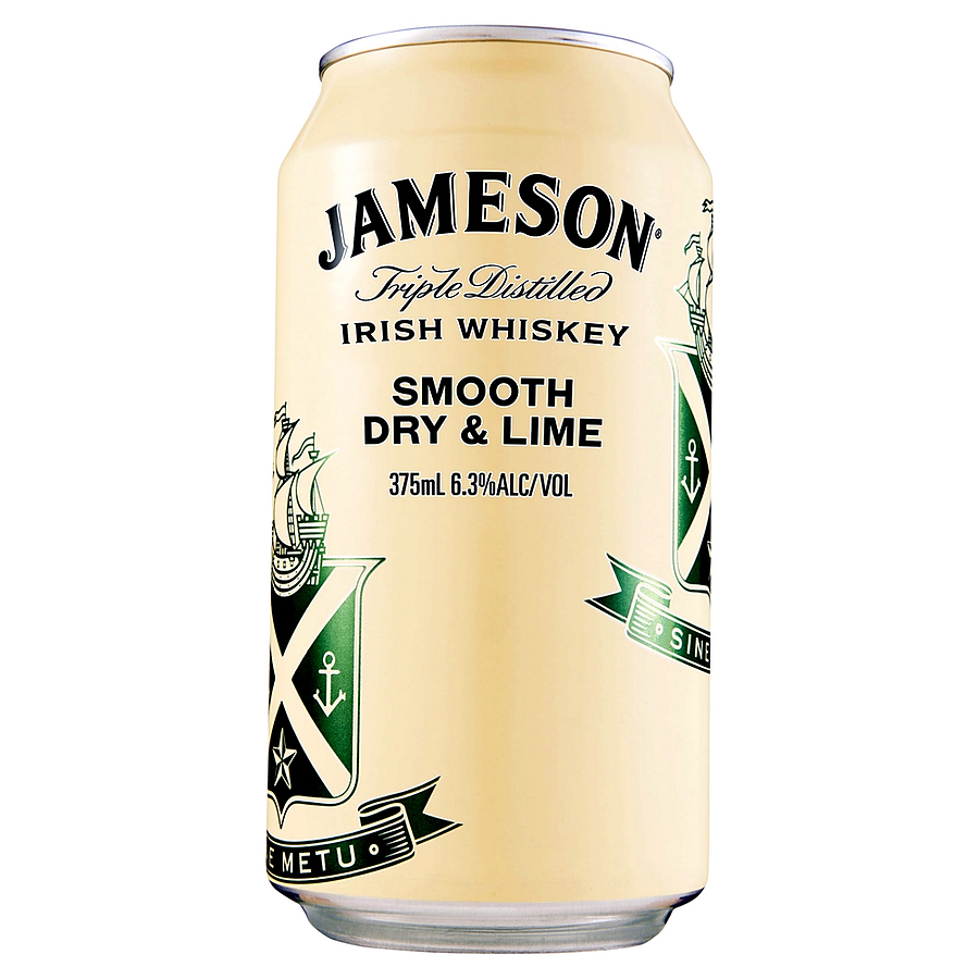 Jameson Irish Whiskey Smooth Dry And Lime Ready To Drink Premix