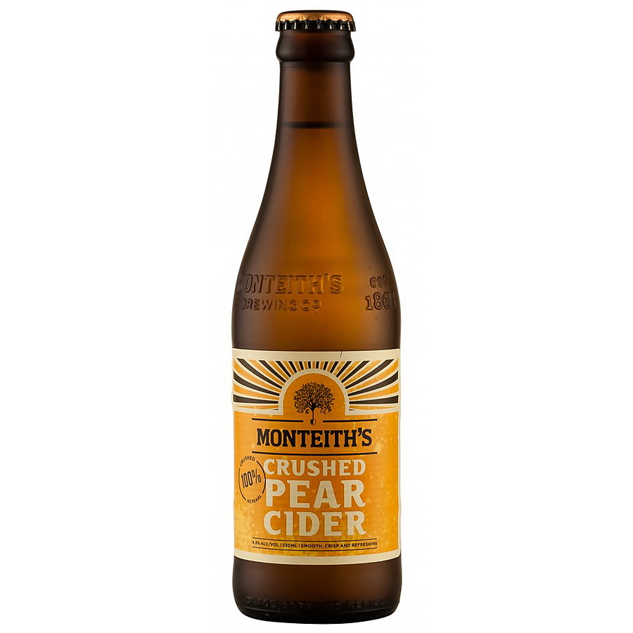 Monteith's 4.5% Pear Cider 330ml Bottle - Image 1