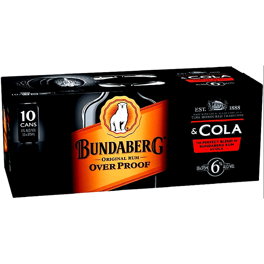 Bundaberg O.P. Rum And Cola 6 Can 10 Pack