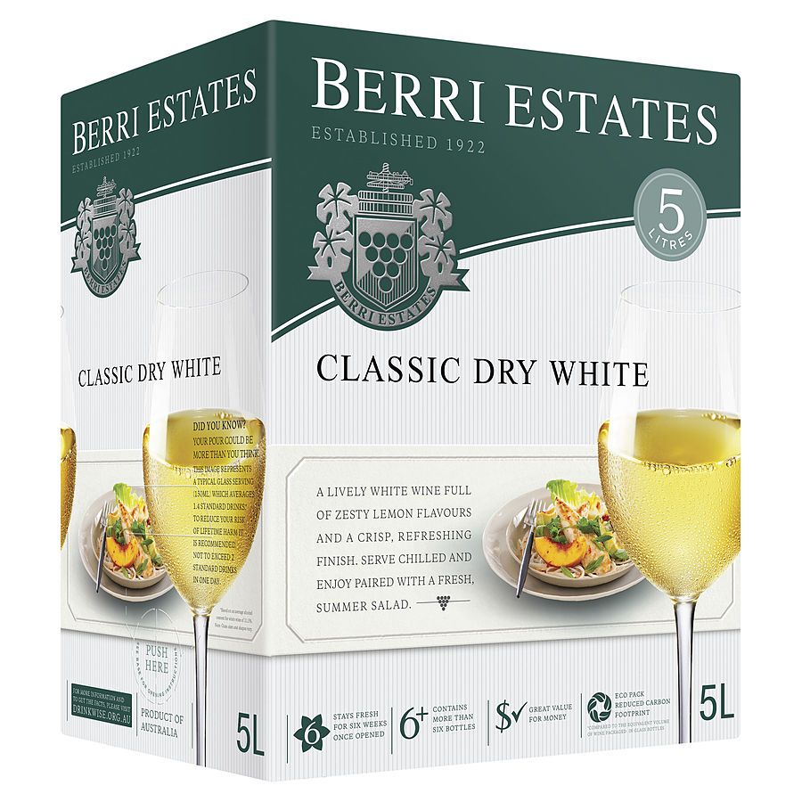Berri Estate 5lt Classic Dry White - Image 1